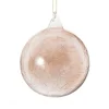 Outlet Boule de noël en verre marron craquelée n°12 Décoration|Ornements Cristal