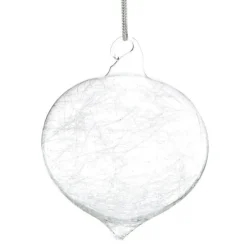Boule de noël verre givrée n°5 Décoration