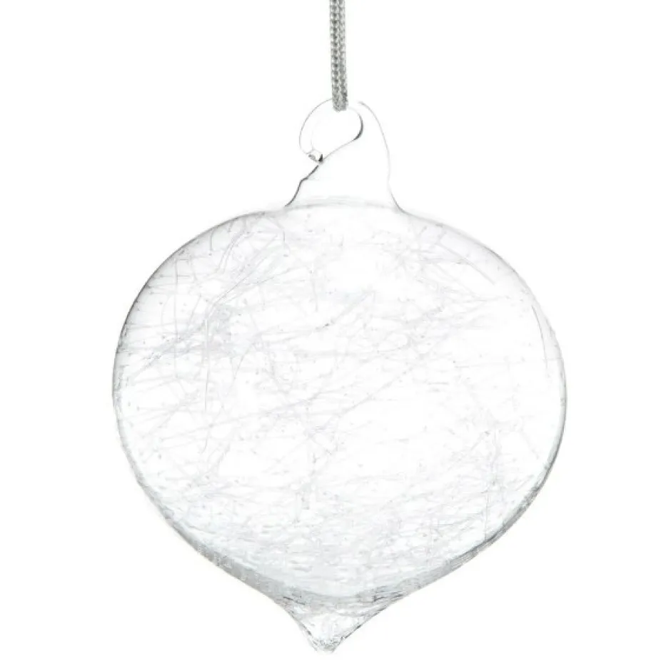 Boule de noël verre givrée n°5 Décoration