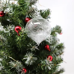 Boule de noël verre givrée n°5 Décoration