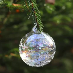 Online Boule de noël verre striée n°17 Décoration|Ornements Cristal