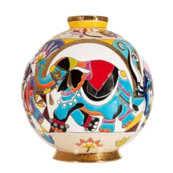 Online Boule flo Pendjab Émaux de Longwy Vases Cristal Couleur|Vases & Boules