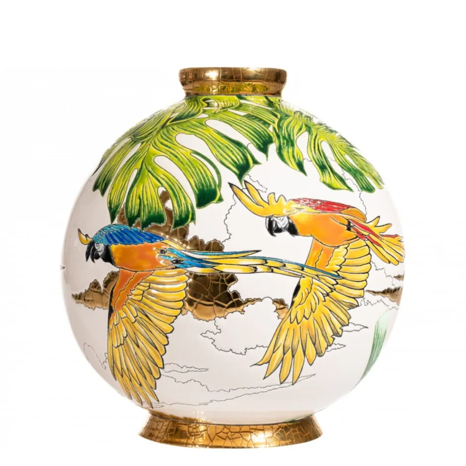 Hot Boule flo Vale Do Javari Émaux de Longwy Vases Cristal Couleur|Éditions D’Art Cristal