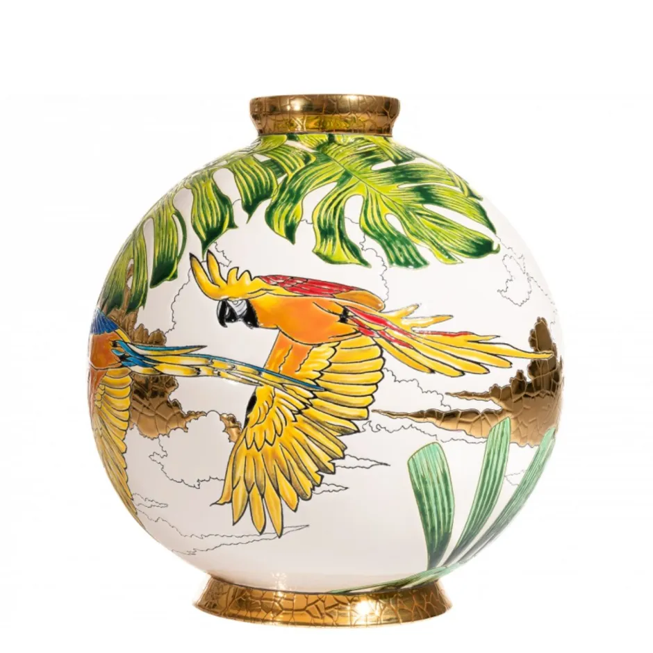 Hot Boule flo Vale Do Javari Émaux de Longwy Vases Cristal Couleur|Éditions D’Art Cristal