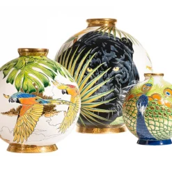 Hot Boule flo Vale Do Javari Émaux de Longwy Vases Cristal Couleur|Éditions D’Art Cristal