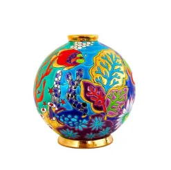 Boule Midi Astro aquatropicale Émaux de Longwy Vase Céramique|Vases Cristal Couleur
