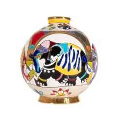 Outlet Boule midi Pendjab Émaux de Longwy Vase Céramique|Éditions D’Art Cristal