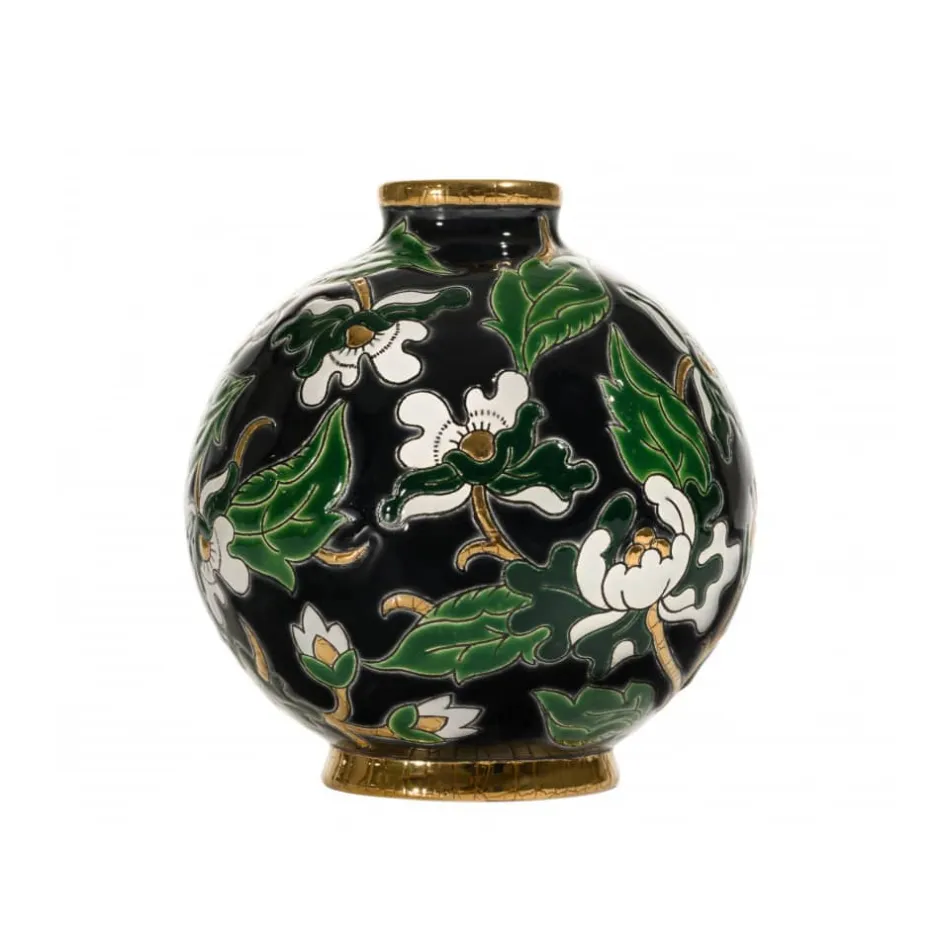 Outlet Boule minuit Héritage noir Émaux de Longwy Éditions D’Art Cristal|Vases & Boules