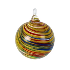 New Boules de Noël merveille spirale jaune Décoration|Ornements Cristal