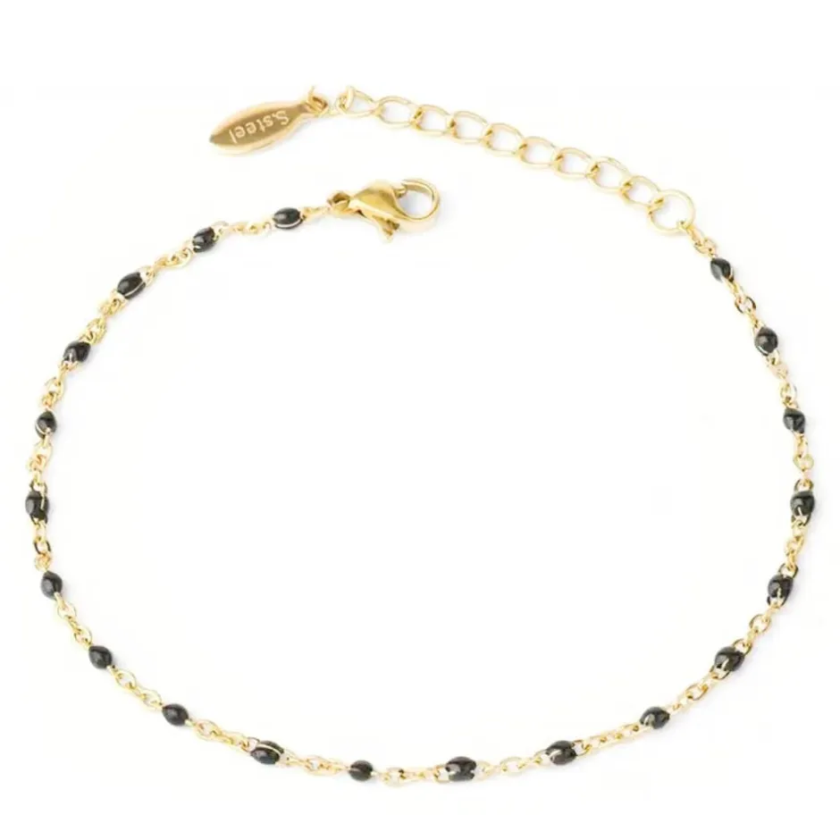 Online Bracelet bohème perles noires Bracelets Cristal|Bracelets