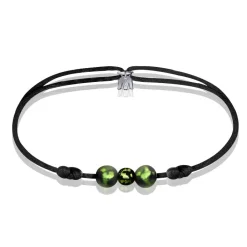 Bracelet de perles vert prairie Michaël Vessière Bracelets Cristal|Bracelets