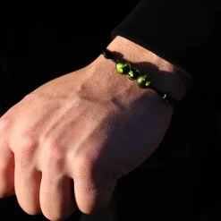 Bracelet de perles vert prairie Michaël Vessière Bracelets Cristal|Bracelets