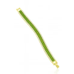 Outlet Bracelet Joséphine cristaux vert prairie Bracelets Cristal|Bracelets