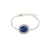 Outlet Bracelet médaillon cristal bleu saphir Bracelets Cristal|Bracelets