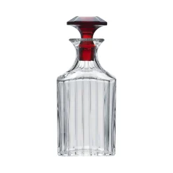 Carafe Harmonie bouchon rouge Baccarat Art De La Table|Carafes Cristal Taillé