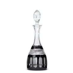 Carafe vin cristal noir pénombre Art De La Table|Carafes Cristal Taillé