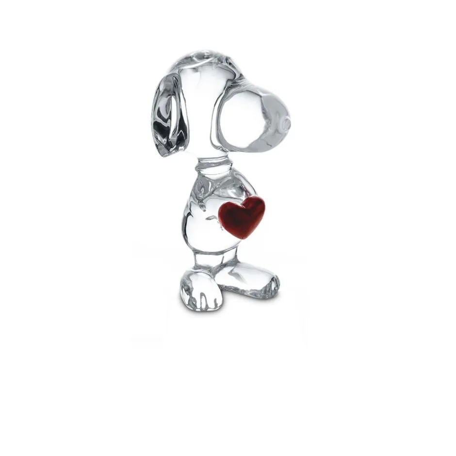 Discount Cartoon snoopy cœur baccarat Sculptures Cristal|Décoration