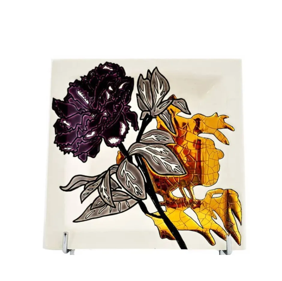 Hot Cendrier vide-poches à l’ombre des fleurs Émaux de Longwy Vide-Poches Cristal|Coupes & Photophores