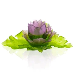 Outlet Centre de Table Duo Jardin de Lotus Daum Editions D’Art|Coupes Cristal