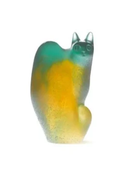 Chat perché vert daum Editions D’Art|Bestiaire