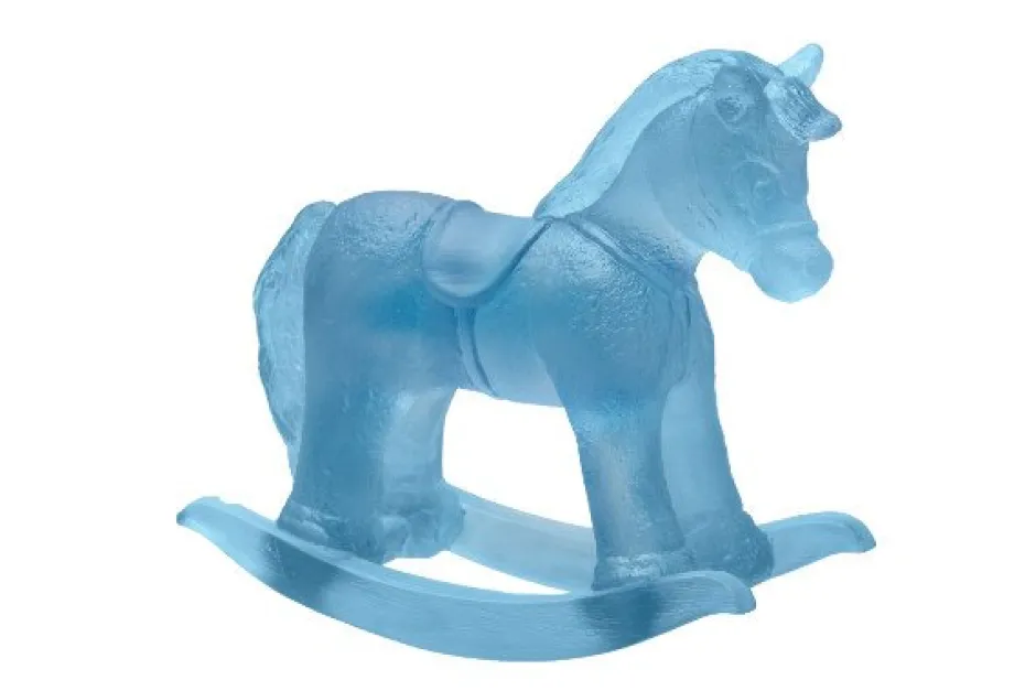 New Cheval à bascule bleu daum Bestiaire|Animaux Cristal
