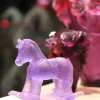 Best Cheval à bascule violet daum Bestiaire|Animaux Cristal