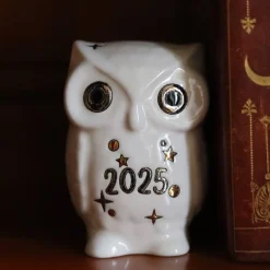 Clearance Chouette blanc 2025 Émaux de Longwy 500 ex Animaux|Animaux Cristal