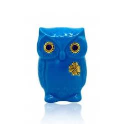 Clearance Chouette bleu Lucky Émaux de Longwy Animaux Cristal|Animaux