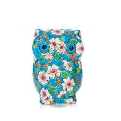 Outlet Chouette fleurs de pommiers Émaux de Longwy Animaux Cristal|Animaux