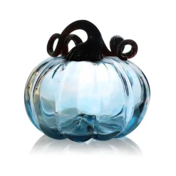 Sale Citrouille décorative cristal de Lorraine bleu Décoration|Sulfures, Presse-Papiers Cristal