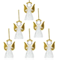 Coffret Angelots de Noël X6 Décoration|Ornements Cristal