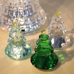 Sale Coffret Sapins cristal 2025 X3 Décoration|Figurines Miniature Cristal