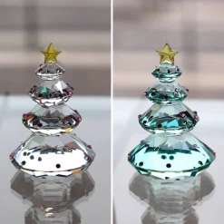 Sale Coffret Sapins cristal 2025 X3 Décoration|Figurines Miniature Cristal