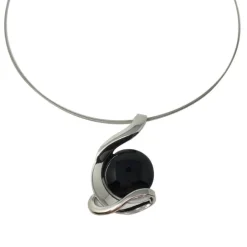 Outlet Collier noir belissima Pendentifs Cristal|Pendentifs