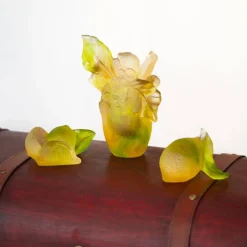 New Composition décorative citron Daum Editions D’Art|Éditions D’Art Cristal