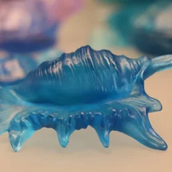 Sale Coquillage pm bleu daum Bestiaire|Sculptures Cristal