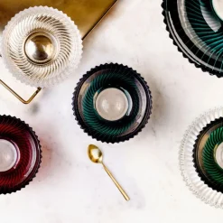 Coupe à fruit cristal Amazone vert Coupes Cristal|Coupes, Coupelles Et Photophores