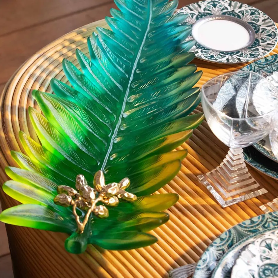 Discount Coupe Feuille Grand Modèle Palm Beach Daum Coupes Cristal