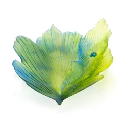 Coupe fleur de paon exotique mm Daum Coupes Cristal