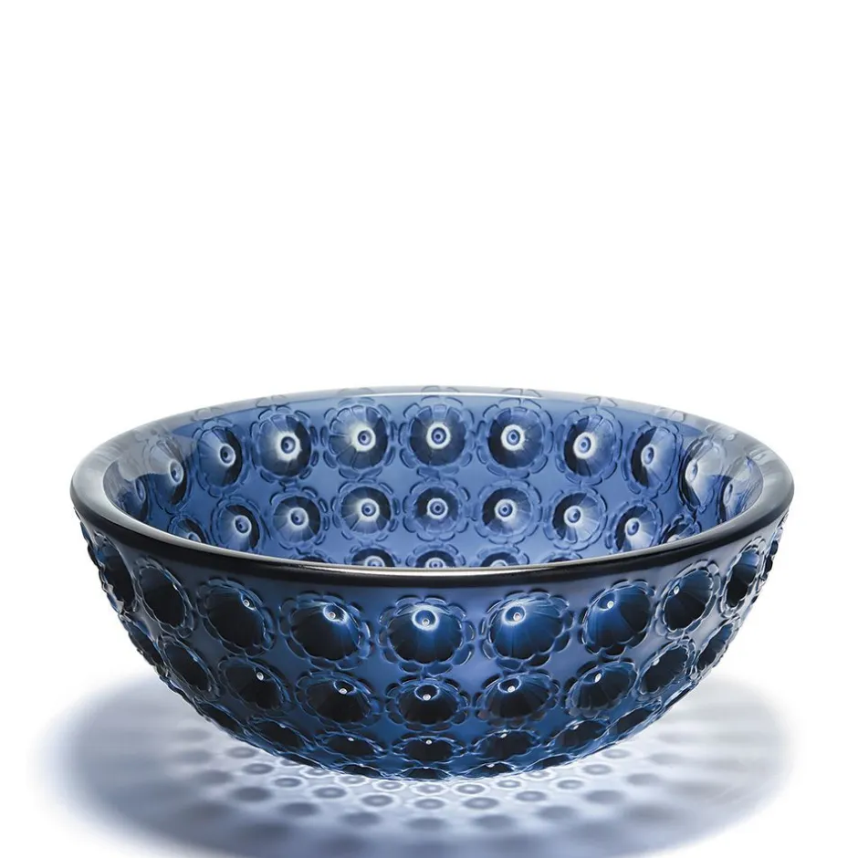 Hot Coupe némour cristal bleu lalique Coupes, Coupelles Et Photophores|Coupes Cristal