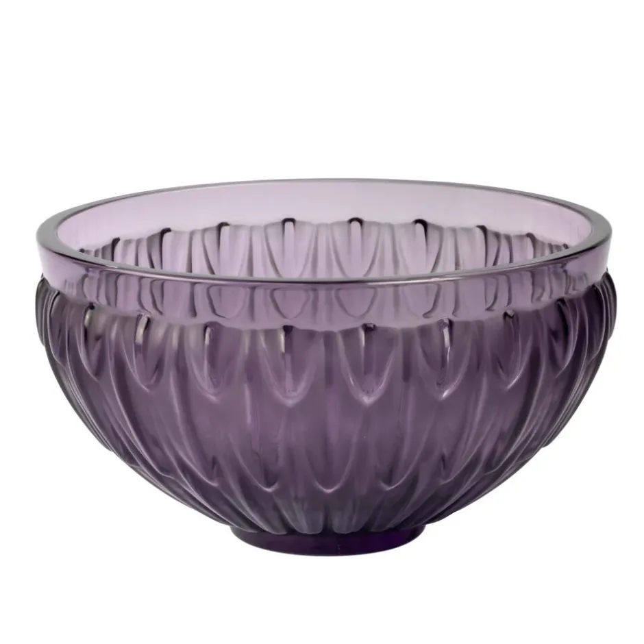 Coupe plumes Lalique Coupes, Coupelles Et Photophores|Coupes Cristal