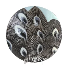 Outlet Coupe XXL en verre Silvia Thermo Paon Coupes Cristal|Coupes, Coupelles Et Photophores