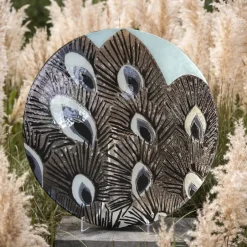 Outlet Coupe XXL en verre Silvia Thermo Paon Coupes Cristal|Coupes, Coupelles Et Photophores