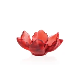 Sale Coupelle tulipe rouge daum Coupelles Cristal|Vide-Poches Cristal