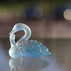 New Couple cygnes daum Bestiaire|Figurines Miniature Cristal