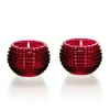 Clearance Eye photophore rouge x2 baccarat Photophores, Bougeoirs Cristal|Coupes, Coupelles Et Photophores