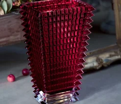 Online Eye vase rectangulaire rouge baccarat Vases|Vases Cristal Couleur