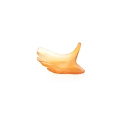 Sale Feuille ambre ginkgo daum Figurines Miniature Cristal|Fleurs Cristal