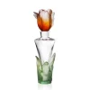 Hot Flacon parfum ambre tulipe Daum Fleurs Cristal|Sulfures, Presse-Papiers Cristal