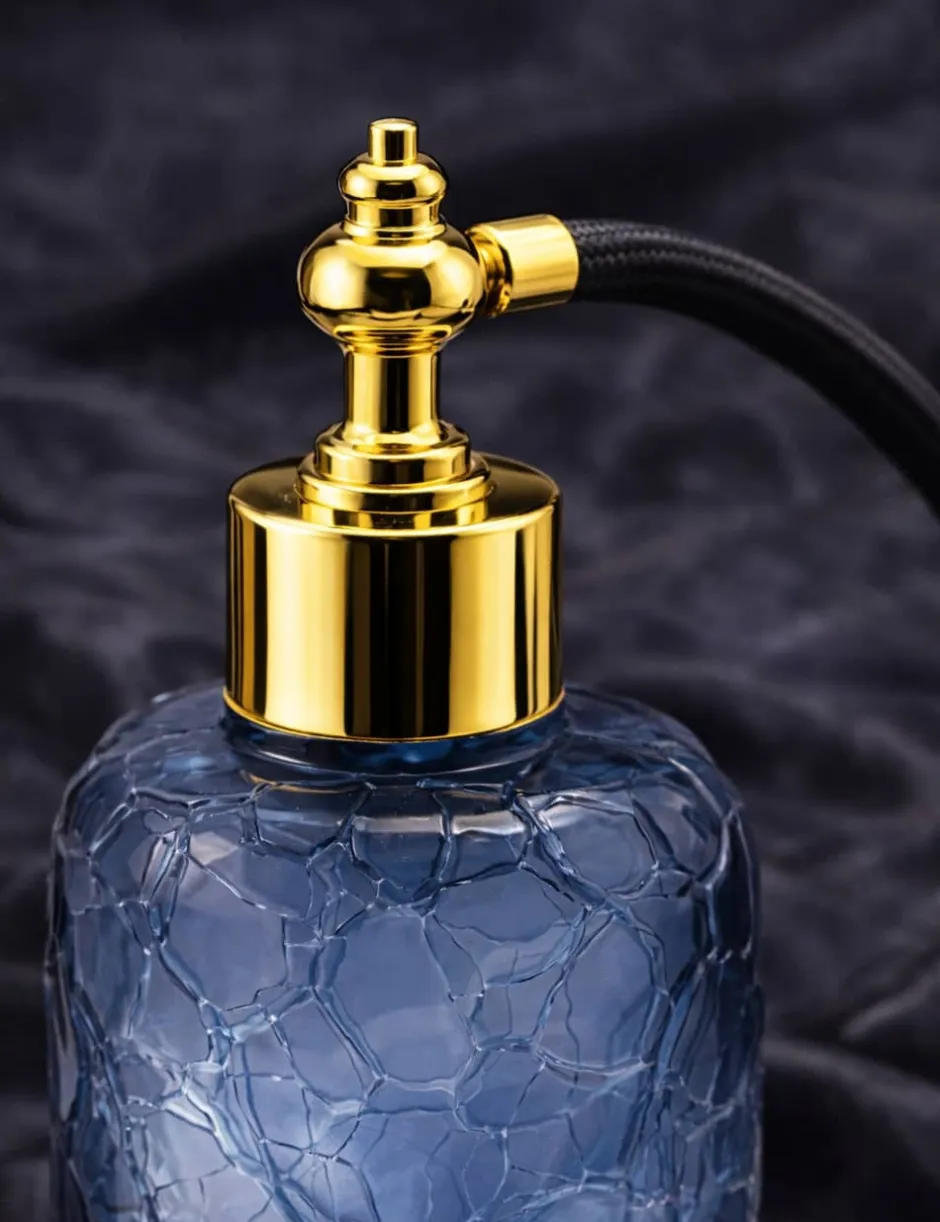 Discount Flacon parfum bleu royal verre craquelé Flacon De Parfum